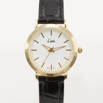 Limit White Face Leather Watch